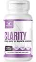 Claridad ¦ Lions Mane + Bacopa - 3er Partido Tested, Filler-Free, Clinically Dosed, 60 Conde (Pack of 1)