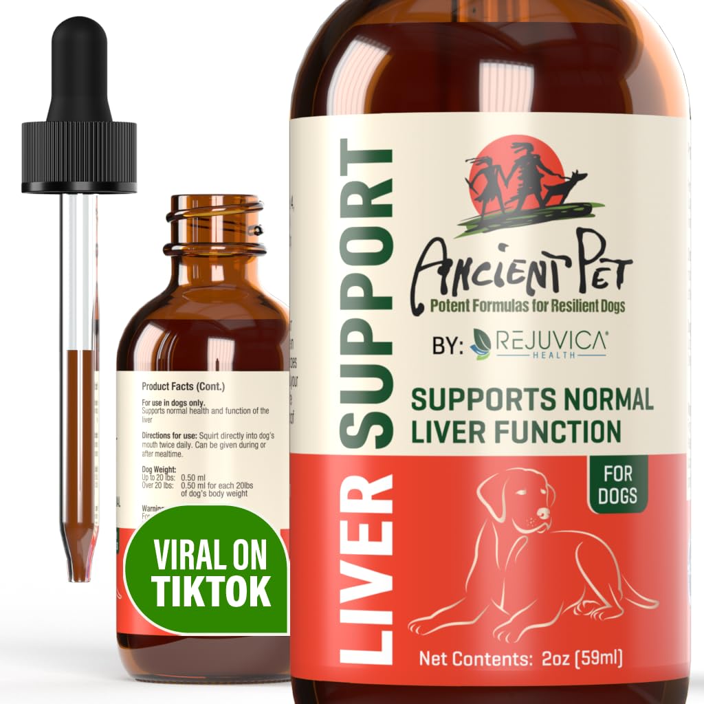 Pet Liver - Support Supplement for Dogs - Milk Thistle & Dandelion & Potent