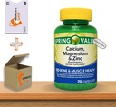 Calcium Magnesium Zinc with Vitamin D3 Caplets • Bone & Muscle Health • Immune Support • Dietary Supplement • 250 Count by Spring Valley Plus Venancio’s Shop Sticker