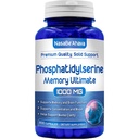 Suplemento de memoria para soporte cerebral Silencioso Phosphatidylserine Suplemento con memoria y complejo de enfoque con Ginkgo Biloba DMAE Rosemary y Gotu Kola ANTE Made and Tested The USA (66 Day Supply)