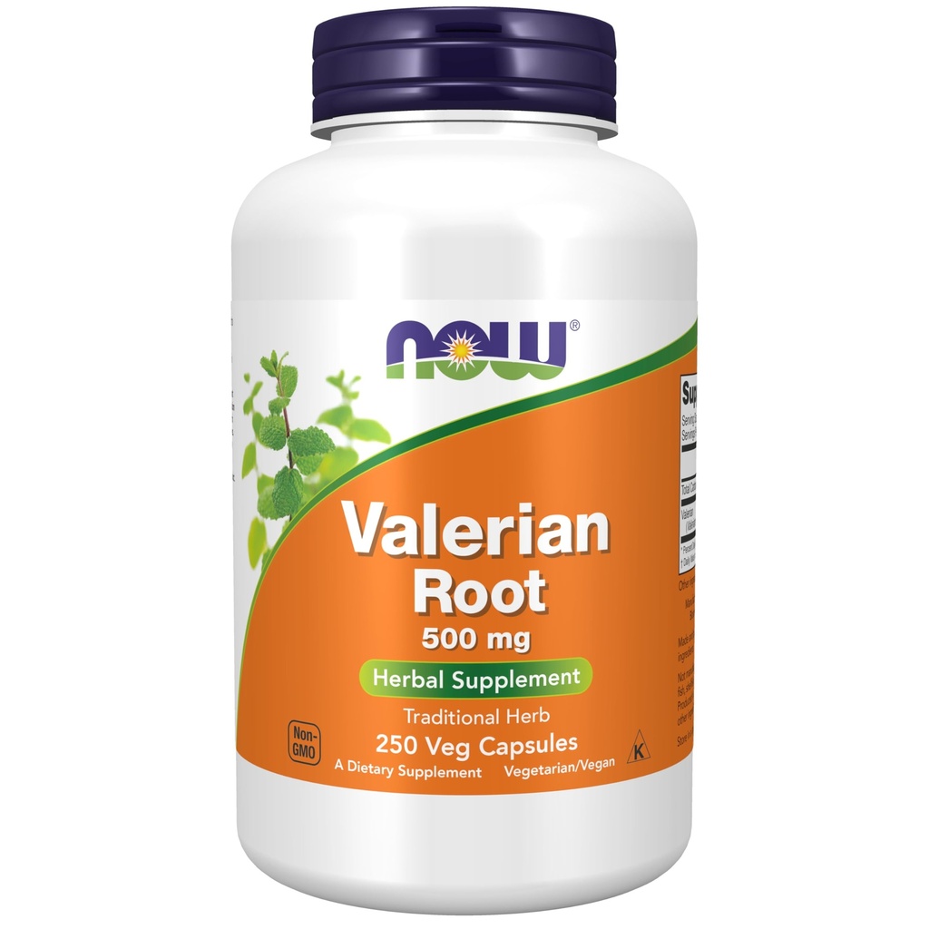 AHORA Suplementos de alimentos, Valeriana Root (Valeriana officinalis) 500 mg, Suplemento de hierbas, 250 cápsulas de verduras