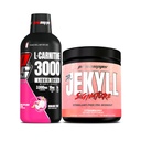 PROSUPPS L-Carnitine 3000 Stimulant Free Liquid Shots (31 Servings, Dragon Fruit) y Mr. Hyde Signature Series Pre-Workout Energy Powdered Drink (30 Servings, Strawberry) Bundle