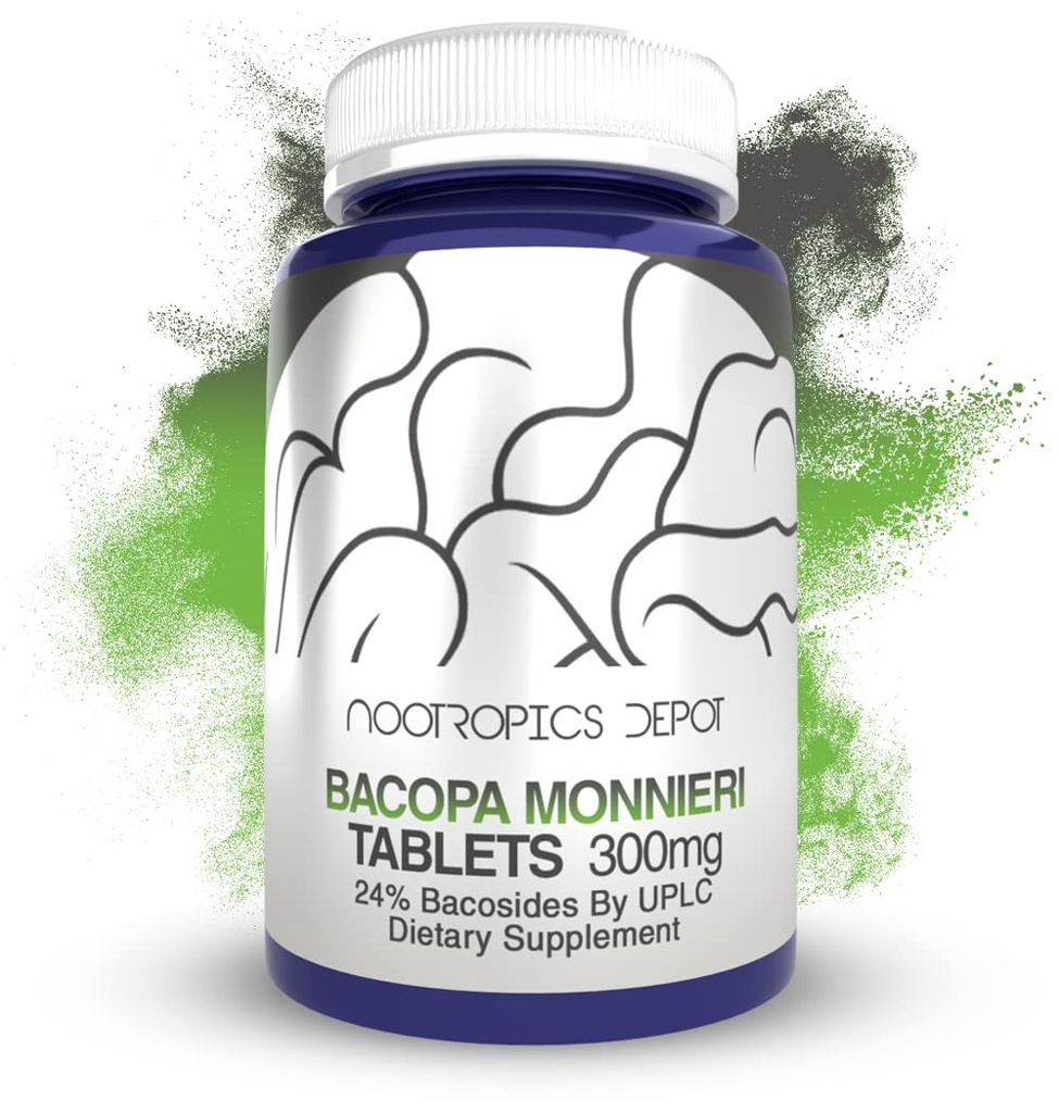 Bacopa monnieri Extract Tablets Silencio 240 Conde Silencio Mínimo 24% Bacosides Silencio Mayo Ayuda Asistencia Función Cognitiva tención Mayo Ayuda Asistencia Gestión de estrés