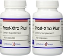 Prost-Xtra Plus (2 Bottle kit) con Rye Grass, 300mg Plant Sterols, Saw Palmetto, Zinc, Vitamina E 90 Capsules