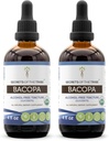 Secretos de la tribu Bacopa USDA Orgánica ← Extracto sin alcohol, gotas herbales de alta potencia ← Hecho de Bacopa orgánica 100% certificada (Bacopa Monnieri) hierba seca (2x4 oz)