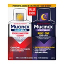 Mucinex Fast-Max &amp; NightShift Combo Pack - Max Strength Cough &amp; Cold Medicines For Mucus Relief, Chest Congestion, Nasal Congestion, Sinus Congestion, Sinus Pressure, Cough Symptom Relief (2x 6 FL OZ)