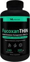 ML Naturals FucoxanTHIN 240 cápsulas vegetales. Fucoxanthin 10% 200 mg por servicio, soporta el metabolismo y el antioxidante, NSF-Certified " cGMP-Compliant