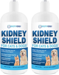 Dog and Cat Kidney Support, Canine Feline Renal Health Support Supplement for Normal Kidney Function, Creatinine, Detox, Best Kidney Cat Supplement, Improve Pets Alive an Kidney Health - 2 Pack