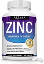 Suplemento Zinc 50mg para soporte inmunitario – Oxido puro de zinc natural para sistema inmunitario, soporte antioxidante de piel, Booster de inmunidad de alta potencia, para hombres mujeres, 100 tabletas