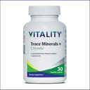 Vitality Trace Minerals + Chlorella – 30 Days/Capsules- Canadian-Made Full Spectrum Mineral Complex | Manganese, Zinc, Selenium & More | Supports Energy & Immunity. Vegan, Allergen-Free.