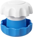 EZY DOSE Pill Crusher, Vitaminas, Tablets Crusher and Grinder, Effortlessly Crushes Medications into Fine Powder, Características Almacenamiento Compartment, Durable, Diseño fácil de usar, Azul, Grande, BPA Gratis