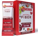 Fruta sin azúcar Pulnch Flavored Psyllium Husk, 24 paquetes de fibra