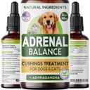 Аdrеnаl Balance for Dogs and Cats - Tratamiento de Cushings para Mascotas, Аdrеnаl Soporte w/Ashwagandha, Licorice Root, Rhodiola Rosea – Mejores Cushings Tratamiento para Perros - 2oz Harmony Herbal Drops