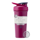 BlenderBottle Sport Sleek Acero Insulado Botella con Wire Whisk, 25 onzas, Raspberry – Protein Shakes " Hydration for Athletes & Fitness Enthusiasts, Easy Mixing, Slim Easy to Hold, Keeps Drinks Cold, Lockable Lid