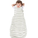 Ecolino Organic Cotton Baby Sleep Sack - 2-Way Zipper Baby Wearable Blanket - Toddler Sleeping Bag Sack - 18-36 Meses - Plata