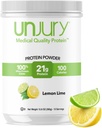 Unjury Whey Protein Powder | Lemon Lime | 21g 100% Whey Isolate Protein Powder | Low Carb and Lactose Free | Gluten Free | Certified Kosher | 15 Servings