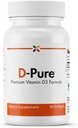 Stop Aging Now - D-Pure Formula 125 MCG - Premium Vitamin D3 5000 IU with Safflower Oil - Muscle, Teeth and Bone Health, Heart Health, and Immune Support - 90 Softgels
