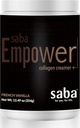 Saba Empower Smart Collagen Coffee Creamer -Powered with Hydrolyzed Collagen, Peptides, Grass-Fed Butter, MCT from Organic Coconut, Supports Healthy Skin, Nails, Skin, and Joints. - 30 Servings
