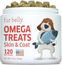 Salmon Oil for Dogs - Wild Alaskan Fish Oil for Dogs - Omega 3 for Dogs - Itch Relief for Dogs - Dog Joint Health - Dog Allergy Relief- Dog Itch Relief - 120 Dog Fish Oil Soft Chews