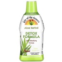 Lily Of The Desert Aloe Vera Herbal Detox Fórmula - Aloe Vera Juice with Milk Thistle, Slippery Elm, Burdock Root, Dandelion Root, and Echinacea for Gut Health, Liver Support, and Wellness, 32 Oz