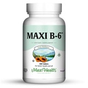 Maxi Health B-6 - Vitamina B6-100 mg Salud cardiovascular - 100 Tabletas - Kosher (100 Cuenta, Pack de 2)