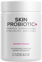 Codeage Skin Probiotics + Prebiotics - Skin Care Routine Supplement - 50 Billion CFU - Ayurvedic Botanical Herbs - Face Probiotics - Shelf Stable Cleanser, Non-GMO, Vegan - 60 Capsules