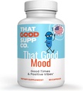That Good Supp Co - That Good Mood Support Supplement for Women & Men - Mood Booster, Supports with Stress Relief & Cognitive Well Being - Vitamin B12, 5-HTP, Ashwagandha Root, GABA - Made in USA