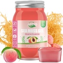 ACEYO (18 OZ) Irish Sea Moss Gel Organic Raw Vegan Peach Flavor 102 Vitamins and Minerals Wild Harvested Non-GMO Immune Defense Booster Thyroid Digestive Support