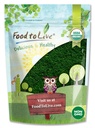 Comida para vivir mezcla de algas orgánicas, 4 libras - Spirulina y Clorella 50/50 Blend, No-GMO, Rica en clorofila, cruda, pura, Vegan Superfood, Bulk, Grande para los fanáticos, Buena fuente de proteína