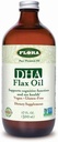 Flora DHA Flax Oil - Supports Brain Health - Contains Vegan Omega-3-6-9, Gluten-Free, Kosher & Non-GMO - Keep Chilled - Glass Bottle - 17 fl. oz.