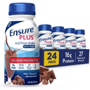 Agitación de nutrición de chocolate leche con fibra tóxica Reemplazo de comida rígida listo para beber Silencio 16g Proteína y 27 vitaminas y minerales latitud 8 fl oz - 24 Pack