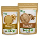 ORGANIC ZING Shatavari- 454g &amp; Fenugreek Powder- 227g