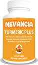 Turmeric Plus - with Turmeric, Glucosamine, Chondroitin, Boswellia, Methionine, MSM & More – 10 Ingredients That Support Joint, Bone, Skin, Digestion, Heart & Immune Health - 60 Capsules