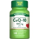 Nature's Truth CoQ10 100mg | 120 Softgels | High Absorption | Non-GMO & Gluten Free Coenzyme Supplement | with Black Pepper Extract