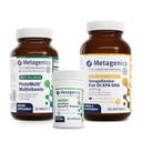 Metagenics PhytoMulti - 60 Tablets, OmegaGenics EPA-DHA 1000-60 Softgels, and UltraFlora BiomePro - 30 Capsules