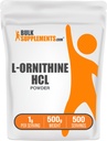 BulkSupplements.com L-Ornithine HCl Powder - Ornithine Supplement, Amino Acids Supplement - Gluten Free, 1g per Serving, 500g (1.1 lbs) (Pack of 1)