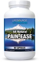 LifeSource Vitamins All Natural Pain Ease – 20 hierbas y enzimas sinérgicas que naturalmente &amp; con seguridad: dolores de cabeza &amp; migrañas - rodillas – hombros – articulaciones – dolor de pierna – tensión