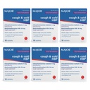 MAJOR Cough and Cold HBP Tablets - Antihistamine and Cough Suppressant for People with High Blood Pressure - Dextromethorphan HBr, Chlorpheniramine Maleate - 16 Count (6 Pack)