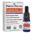 Fuerzas de la Naturaleza Cold " Alivio de la Tos, Medicina Homeopática Orgánica para Tos, Congestión, dolores corporales, Dolor de cabeza, Chills " Fatiga, Fuerza máxima, Fórmula no somnoliente, 10ml (0.34 fl oz)