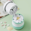 Pill Cutter - Pill Splitter con hoja de acero inoxidable para cortar pequeñas pastillas o grandes píldoras en un tercero, Pill Cutter 1/3, Apto para cortar vitaminas, tabletas (1-3 verde)