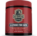 L-Lysine for Cats and Kittens - 900 mg L Lysine Powder for Cats for Immunity &amp; Respiratory Support - Cat Supplement with L-Lysine, Prebiotics, Krill, & DMG for Immune System, Eye Health & Sneezing