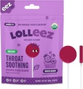 Lolleez Lollipops orgánicos para niños Sore Throat Relief, mixed Berry Perfect for Soothing A Sore Throat While Tasting Great, Mixed Berry Flavor, 28 Count