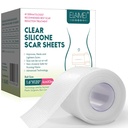 Silicone Scar Sheets, Clear Silicon Gel Scar Sheets, Invisible Scar Tape(1.6” x 120”Roll-3M), Scar Strips for Surgical Scars, Medical Grade, Scar Removal Sheets for C-Section, Breast, Keloid et.