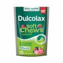 Dulcolax Saline Laxative Soft Chews, Gentle Constipation Relief, Mixed Berry Flavor, Magnesium Hydroxide 1200 mg, 15 Conde