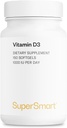 SUPERSMART - Vitamin D3 1000 IU Per Day - Vitamins for Strengthen Bones - Cells Protector | Non-GMO & Gluten Free - 150 Softgels