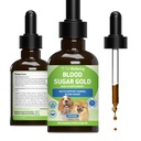 Pet Wellbeing Blood Sugar Gold Dogs - Holistic Blood Sugar Support, Pancreas " Liver Health, Gymnema, Fenugreek " Devil’s Club - NASC Certified " Vet-Formulated - 2 oz Liquid