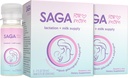 SAGA Organic Lactation Shots | Breast Milk Supplement with Adaptogens – Fenugreek & Milk Thistle | High Bioavailability & Fast Onset | Boosts Daily Milk Supply | Orange Mimosa 2oz Shots (4-Pack)