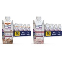 Asegurar Max Protein Liquid Nutritional Shake con 30g de Protein &amp; Max Protein Nutrition Shake con 30g de Protein, 1g de azúcar, High Protein Shake, Creamy Strawberry, 11 fl oz, (Pack of 12)