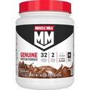 Muscle Milk Genuine Protein Powder, Chocolate, 1.93 Pounds, 13 Servings, 32g Protein, 2g Sugar, Calcium, Vitamins A, C & D, NSF Certified for Sport, Energizing Snack, Packaging May Vary